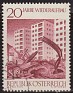 Austria - 1965 - Buildings - 1,80 S - Red - Austria, Buildings - Scott 742 - Ruins and New Buildings - 0